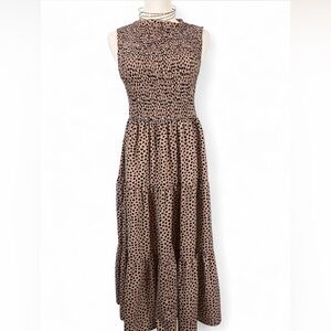 Leopard Print Midi Dress